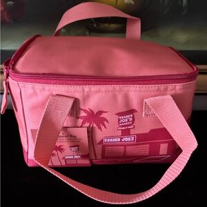 NWT Trader Joe’s Mini Insulated Lunch Cooler Tote Bag 1.5 Gallon Peach